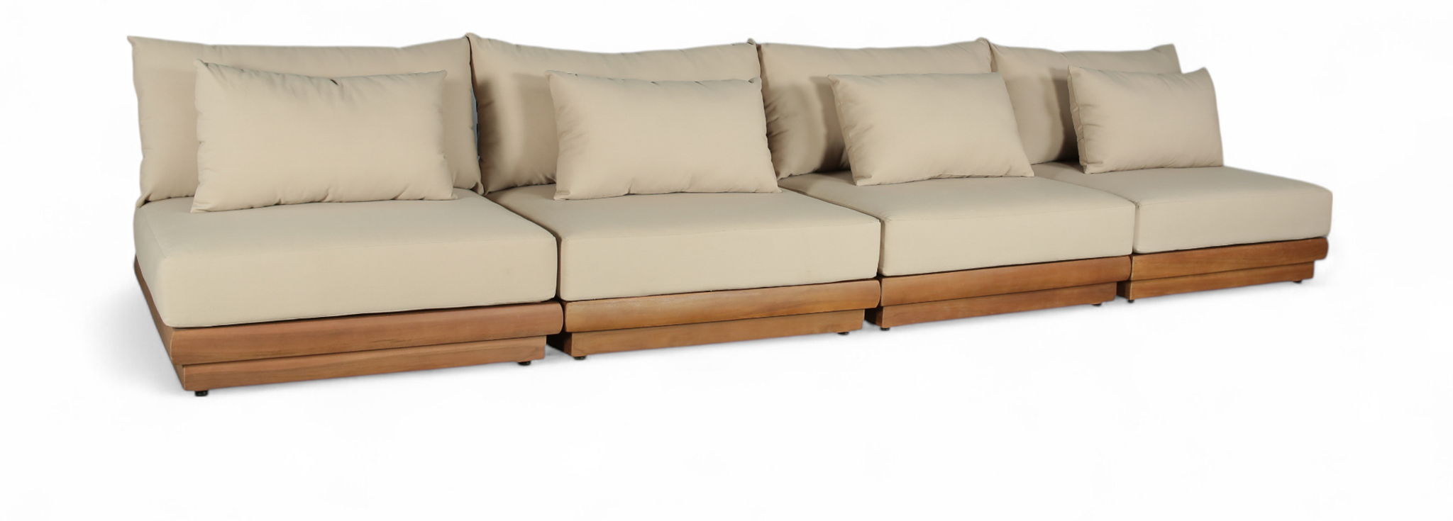 Mirella - 4 Piece Water Resistant Fabric Outdoor Patio Modular Sectional - Urban Living Furniture (Los Angeles, CA)