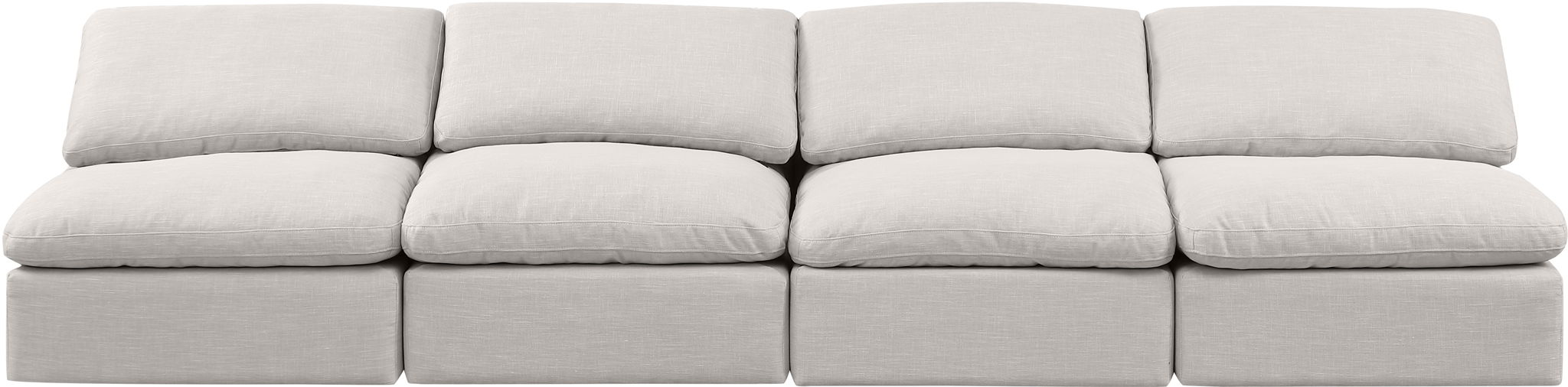 Indulge - Linen 4 Seat Modular Armless Sofa - Urban Living Furniture (Los Angeles, CA)