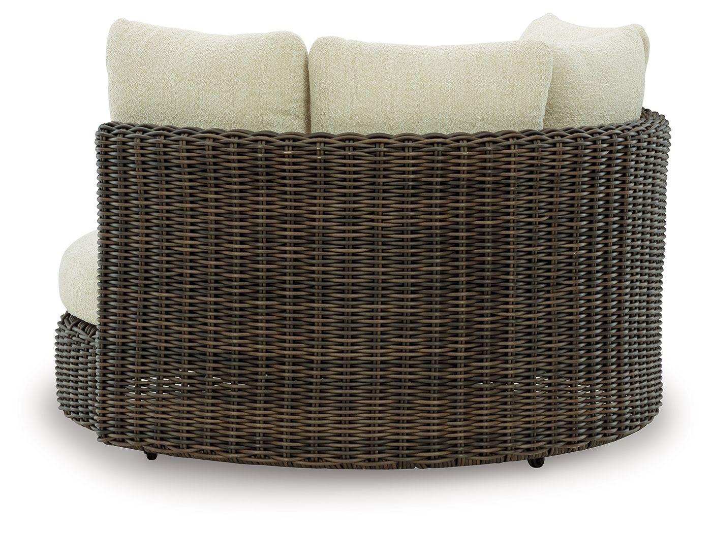 Kimora - Beige / Dark Brown - Swivel Lounge Chair With Cushion - Urban Living Furniture (Los Angeles, CA)