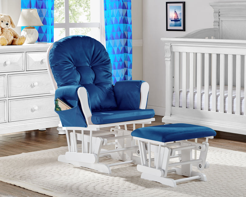 Mason - Glider And Ottoman White Wood - Urban Living Furniture (Los Angeles, CA)