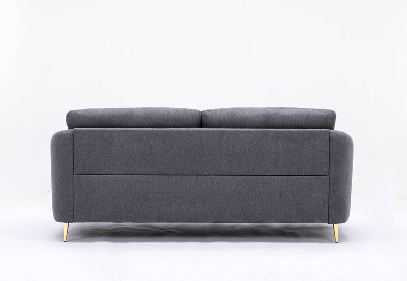 Yuina - Linen Sofa - Gray