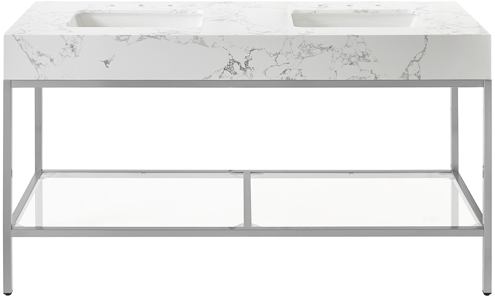 Marmo - Engineered Marble Bathroom Vanity With Chrome Base - Urban Living Furniture (Los Angeles, CA)