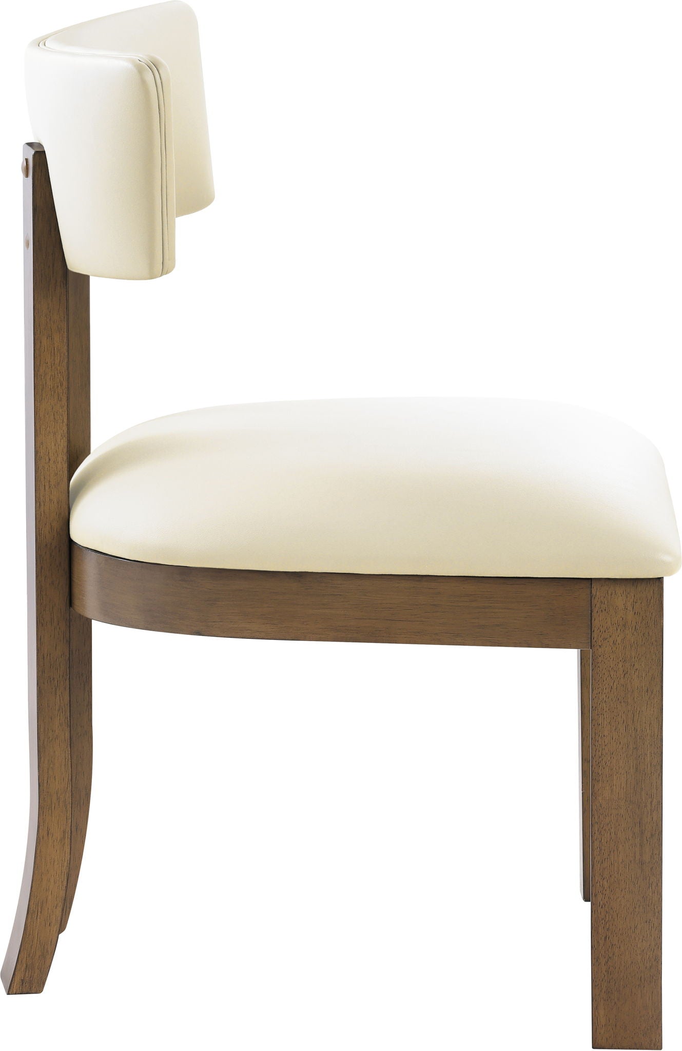 Lavrin - Vegan Leather Upholstered Dining Side Chair (Set of 2) - Walnut Base - Urban Living Furniture (Los Angeles, CA)