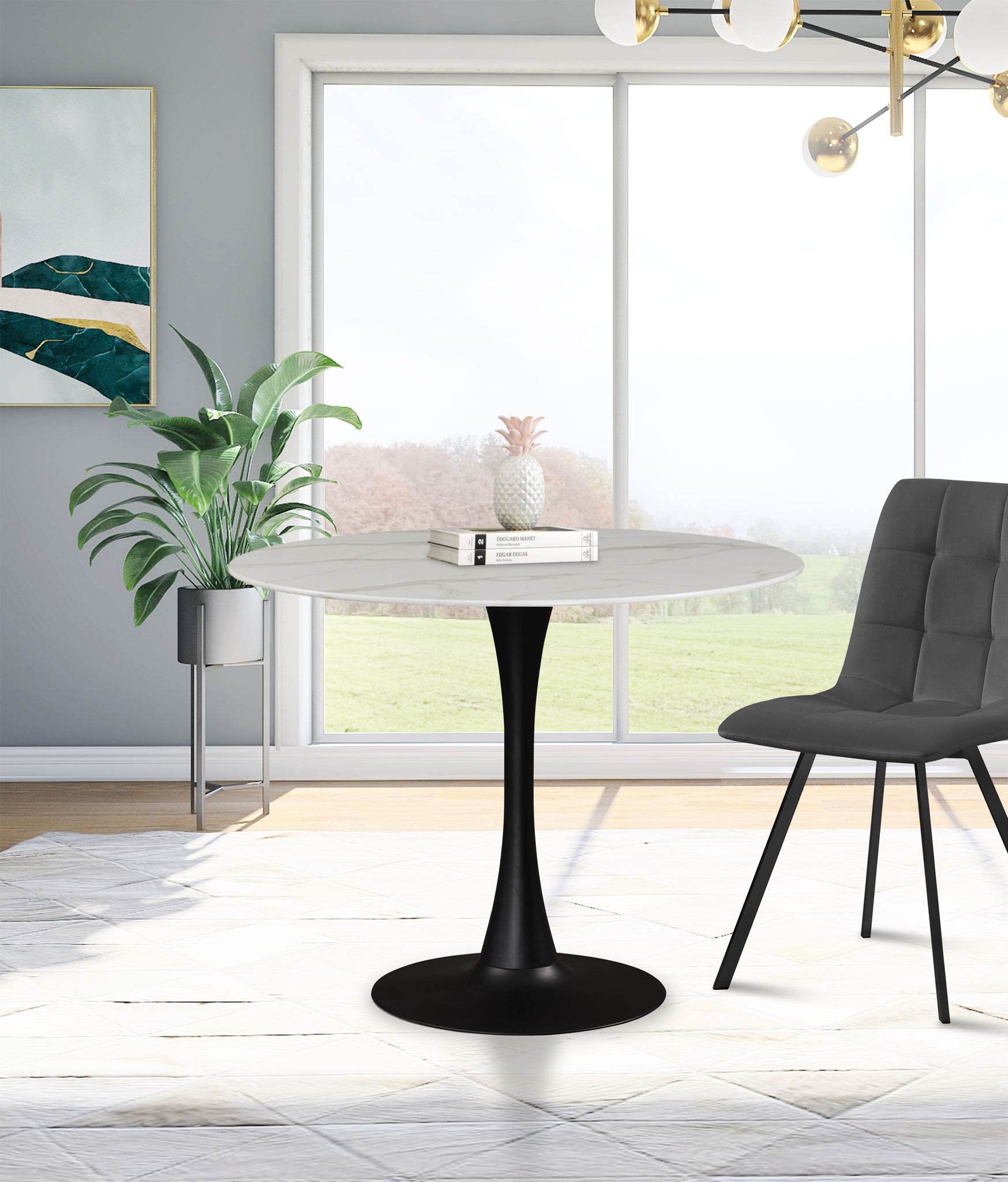 Tulip - Two Tone Dining Table - Urban Living Furniture (Los Angeles, CA)
