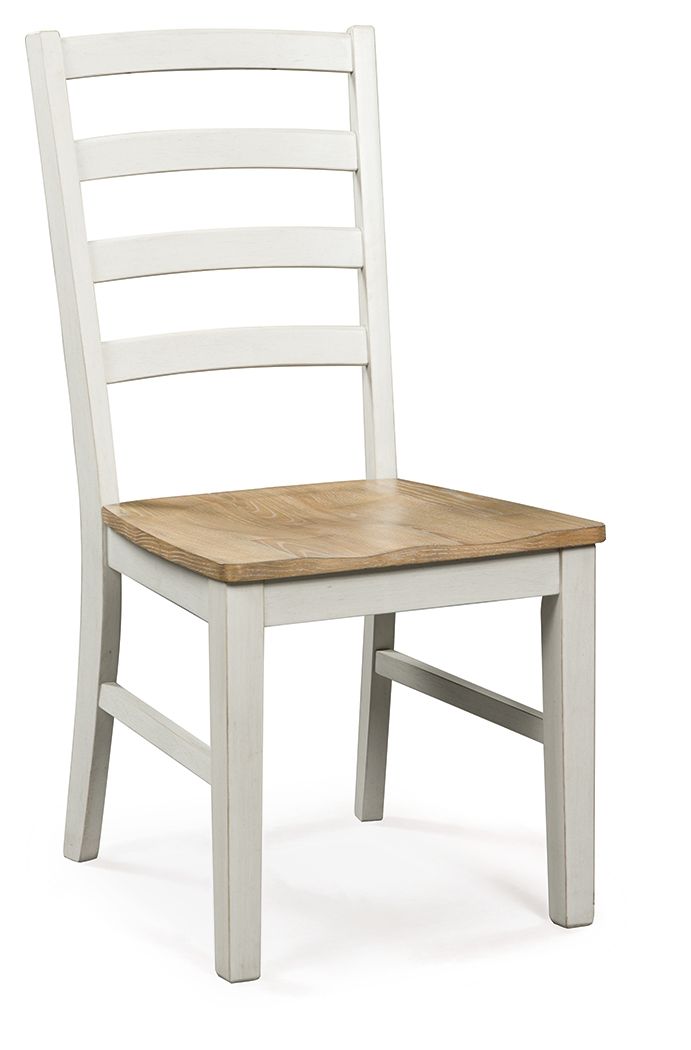 Purlaney - Antique White / Natural - Dining Room Side Chair (Set of 2) - Urban Living Furniture (Los Angeles, CA)