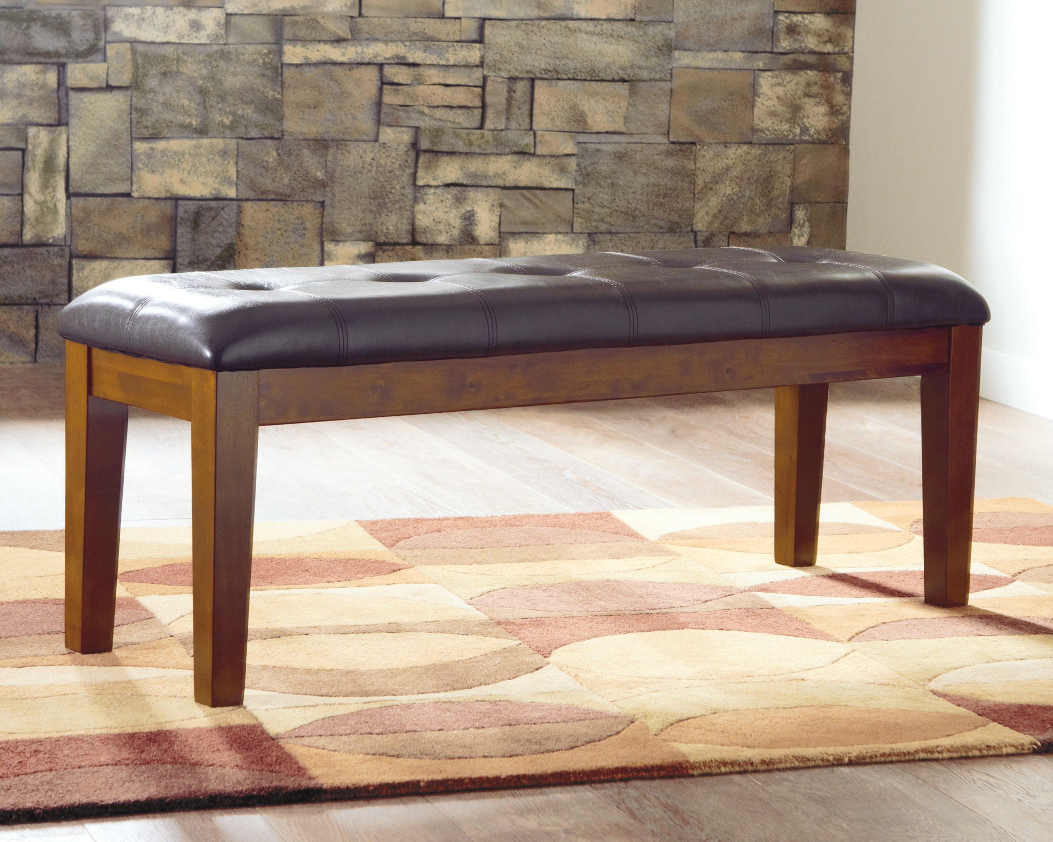 Ralene - Medium Brown - Large UPH Dining Room Bench - Urban Living Furniture (Los Angeles, CA)