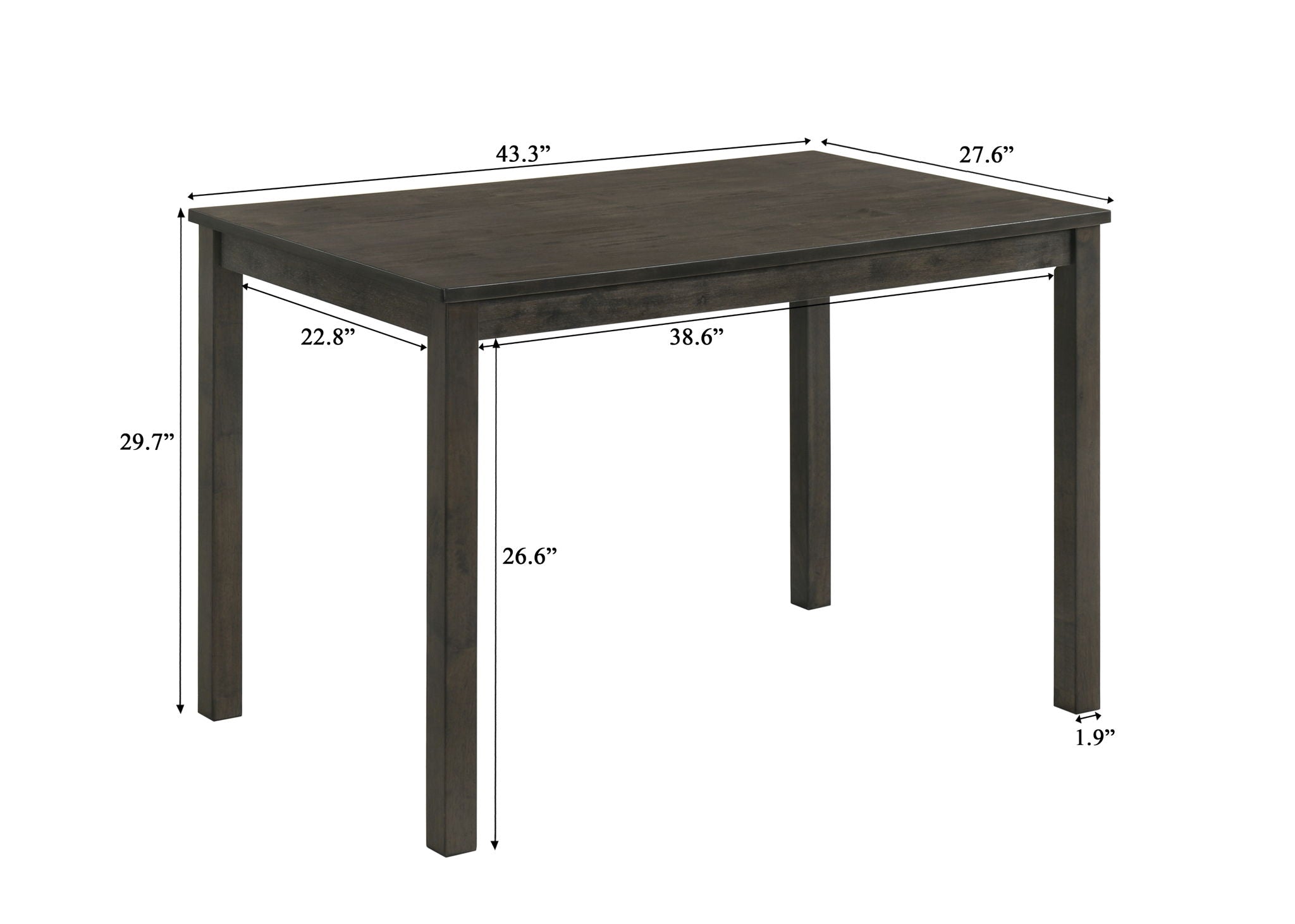 Melshire - 5 Piece Dining Room Set - Dark Brown - Urban Living Furniture (Los Angeles, CA)