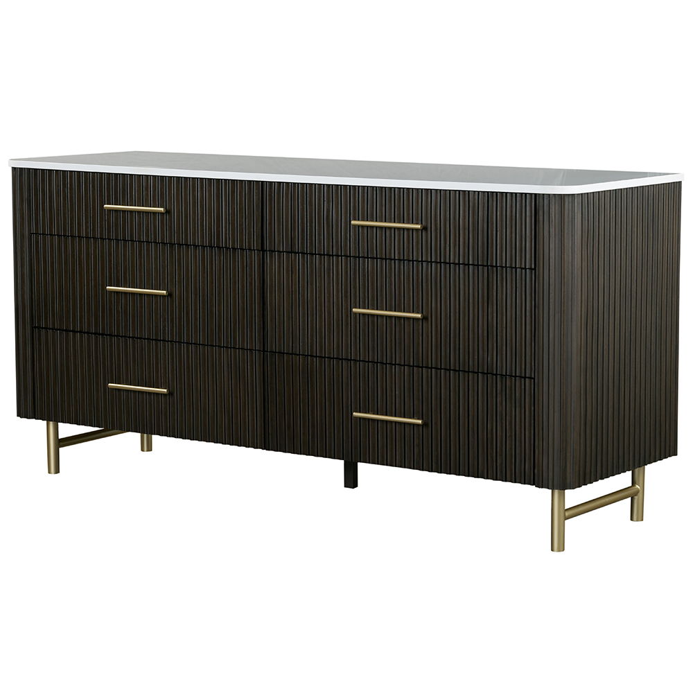 Clayten - Dresser - Marble Top & Espreeso Finish - Urban Living Furniture (Los Angeles, CA)