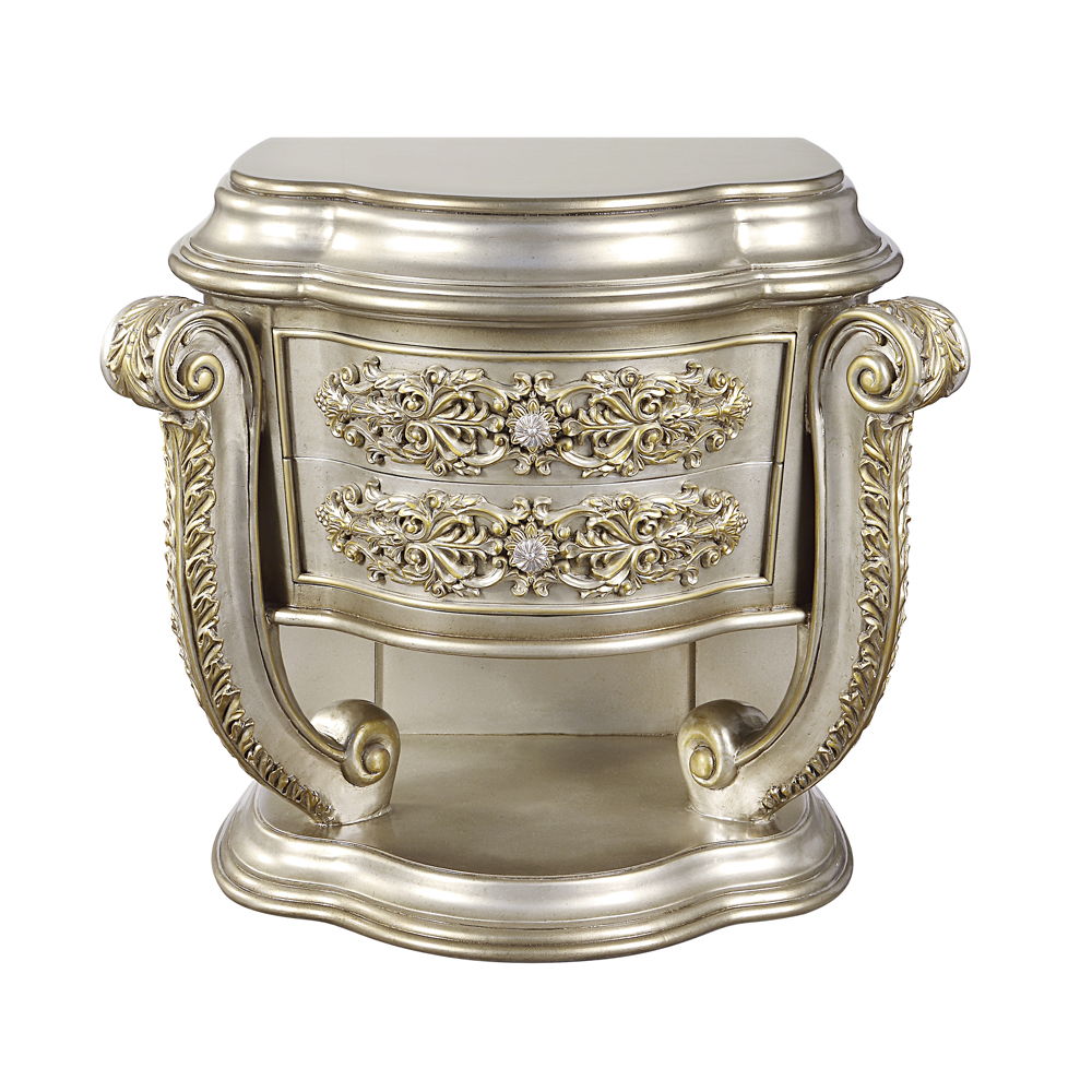 Danae - Nightstand - Champagne & Gold - Urban Living Furniture (Los Angeles, CA)