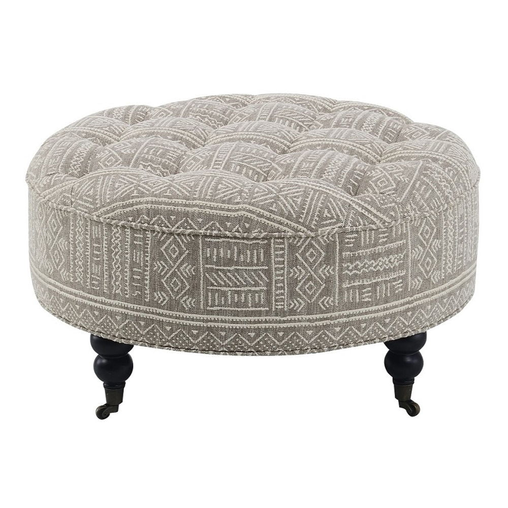 Upendo - Ottoman With Caster - Pattern Fabric - Urban Living Furniture (Los Angeles, CA)