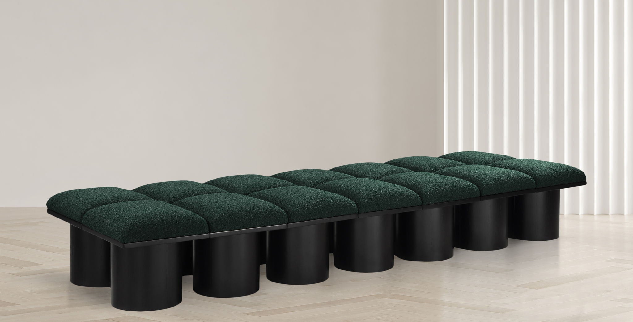 Pavilion - 14 Piece Modular Bench With Black Base - Urban Living Furniture (Los Angeles, CA)
