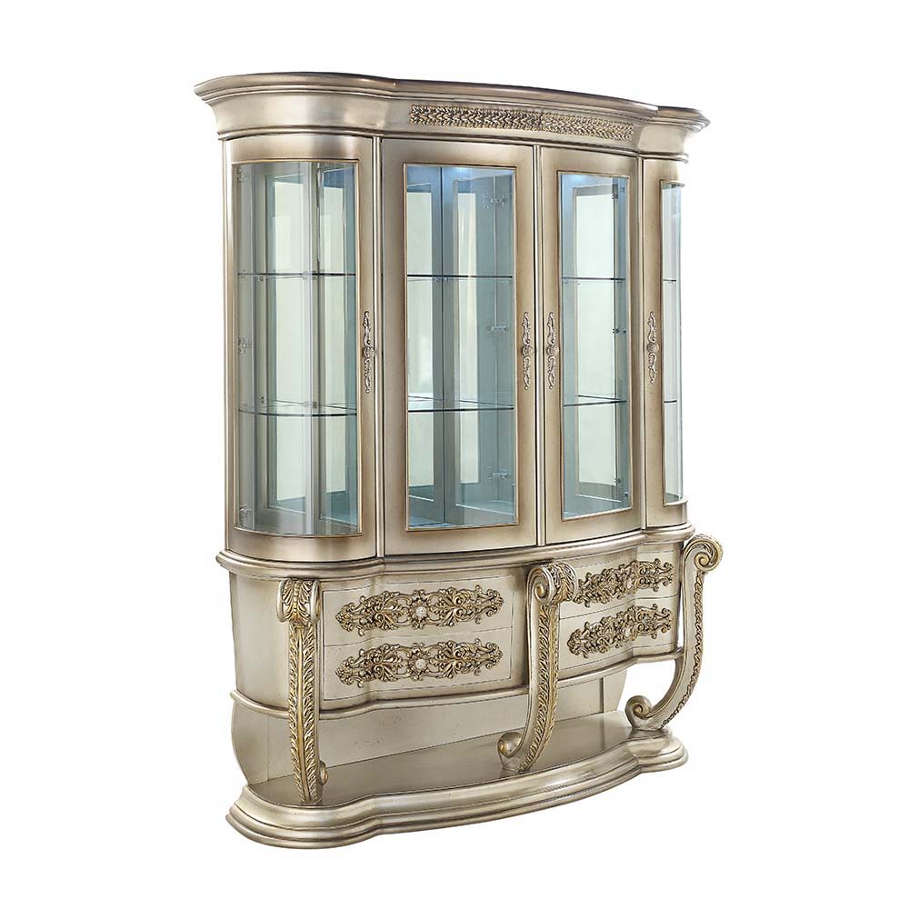Danae - Curio - Champagne & Gold Finish - Urban Living Furniture (Los Angeles, CA)