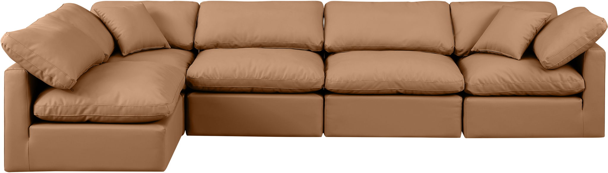Indulge - Faux Leather 5 Piece Modular Sectional - Urban Living Furniture (Los Angeles, CA)
