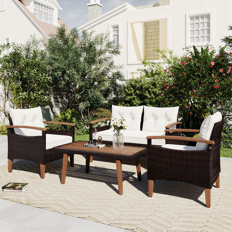 4 Piece Garden Furniture, Patio Seating Set