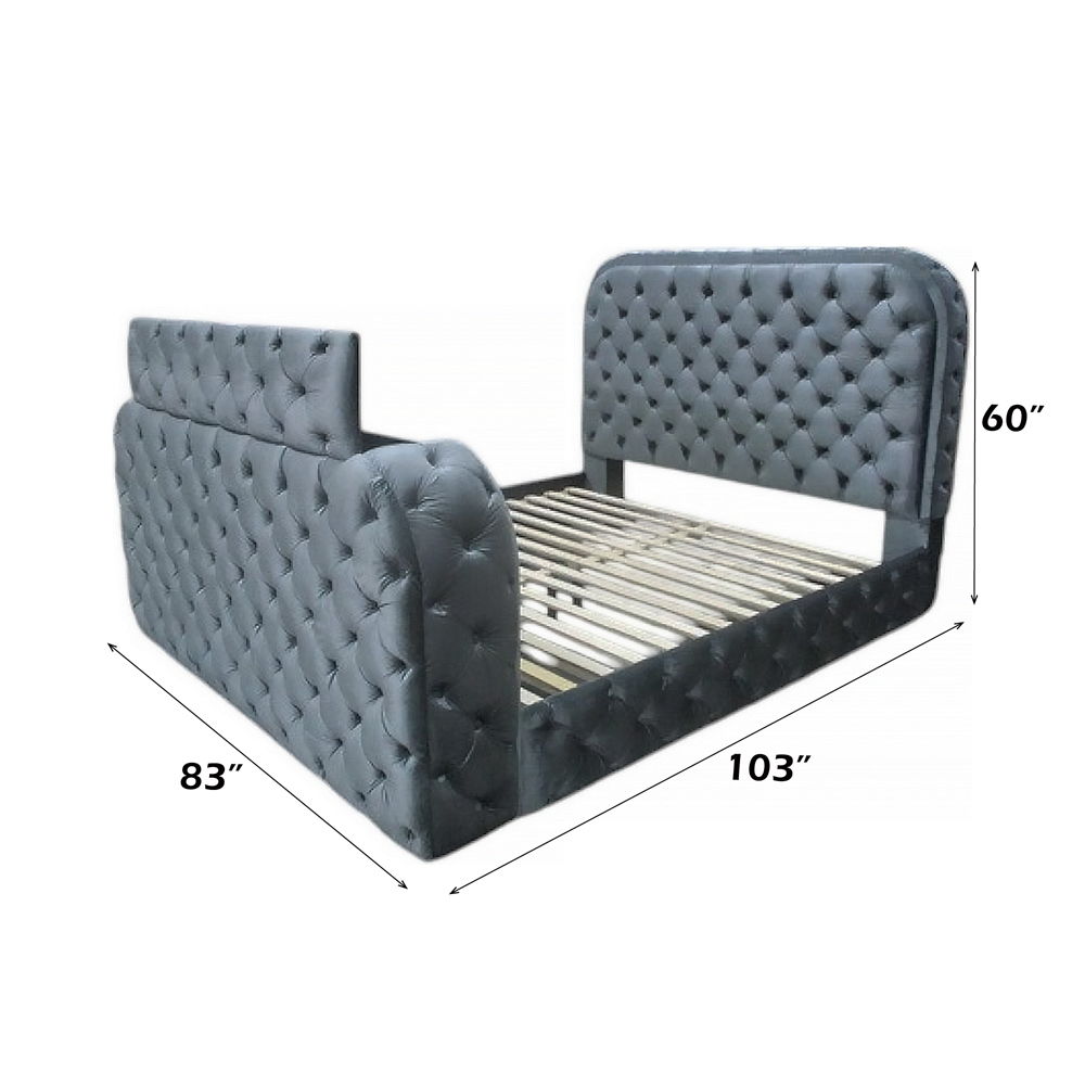 Kana - Bed With LED, Fireplace & TV Stand - Urban Living Furniture (Los Angeles, CA)