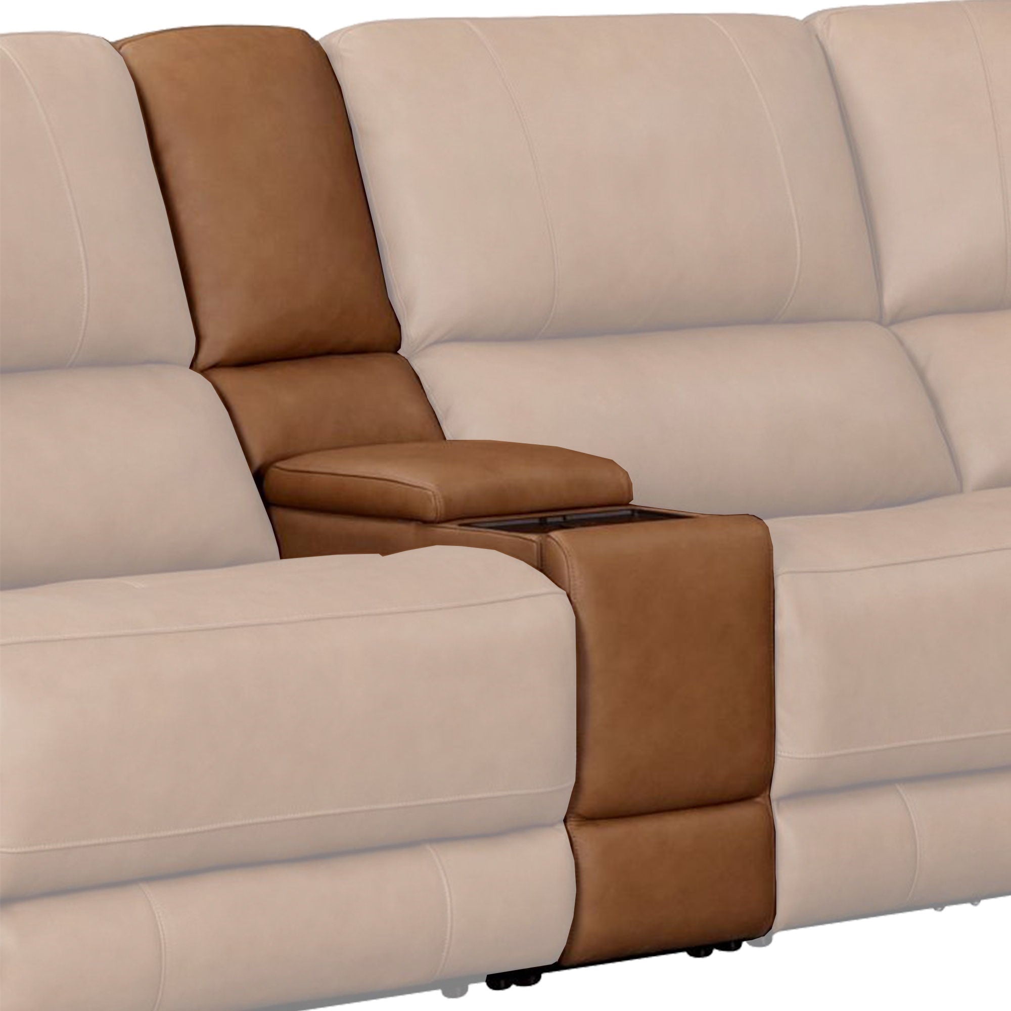 Belmont - Entertainment Tilt Console With Wireless Charger - Lyric Caramel - Urban Living Furniture (Los Angeles, CA)