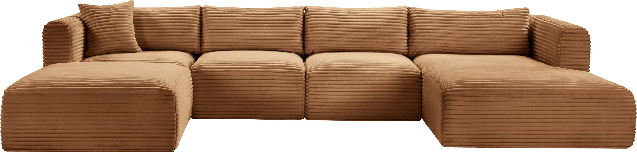 Shaggy - Fabric 5 Piece Modular Sectional With Chaise And Ottoman - Urban Living Furniture (Los Angeles, CA)