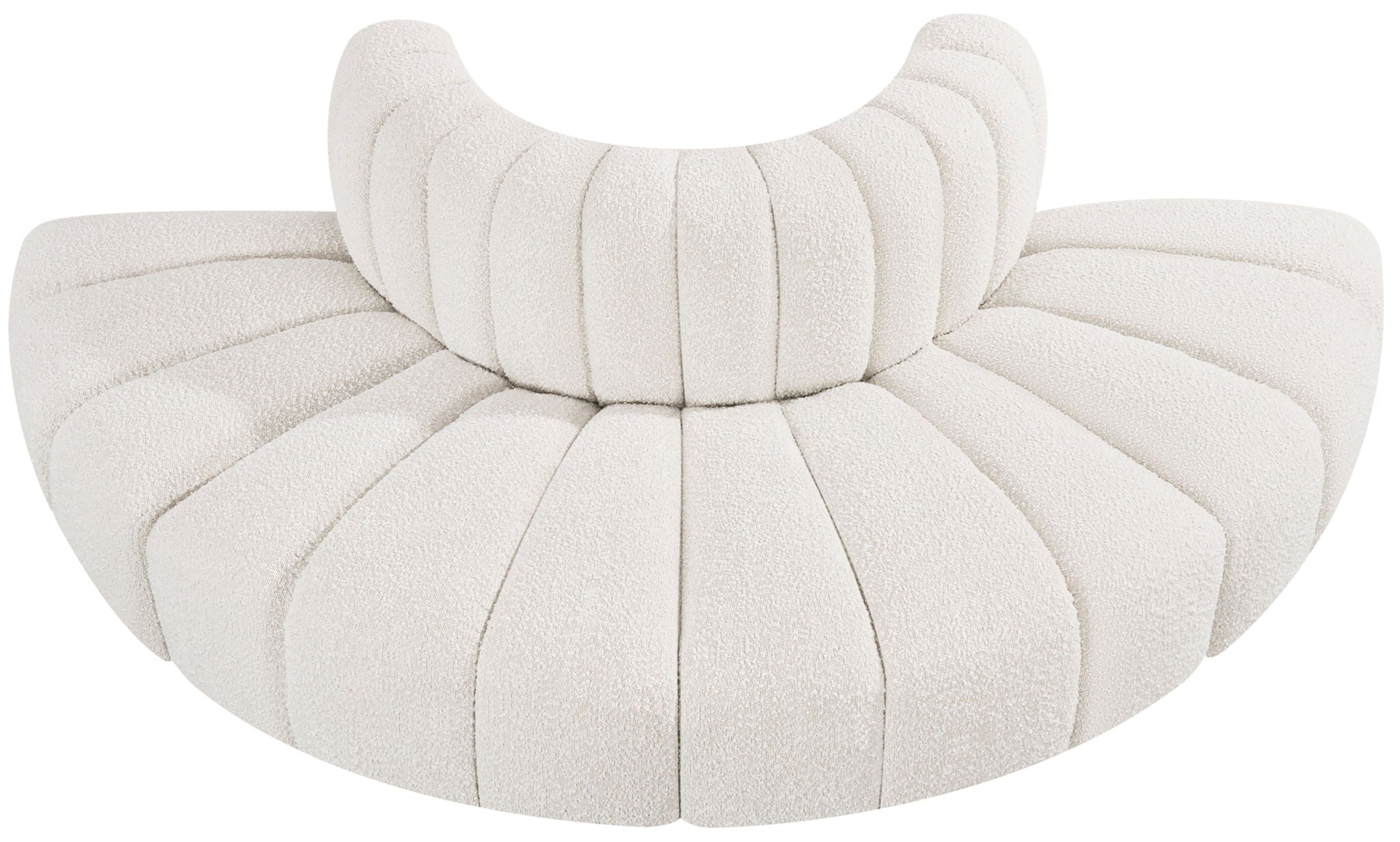 Arc - Boucle Fabric 4 Piece Modular Sofa