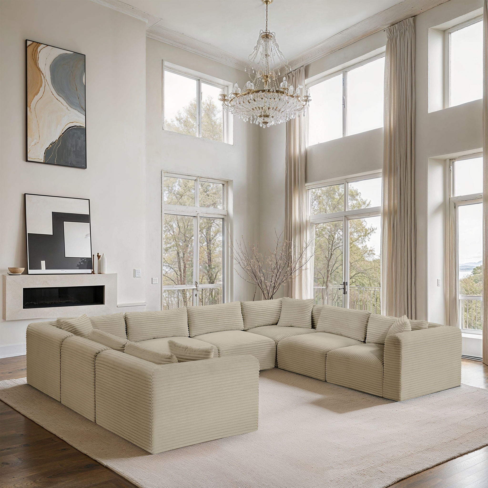 Shaggy - 8 Piece Modular U-Shaped Sectional - Urban Living Furniture (Los Angeles, CA)