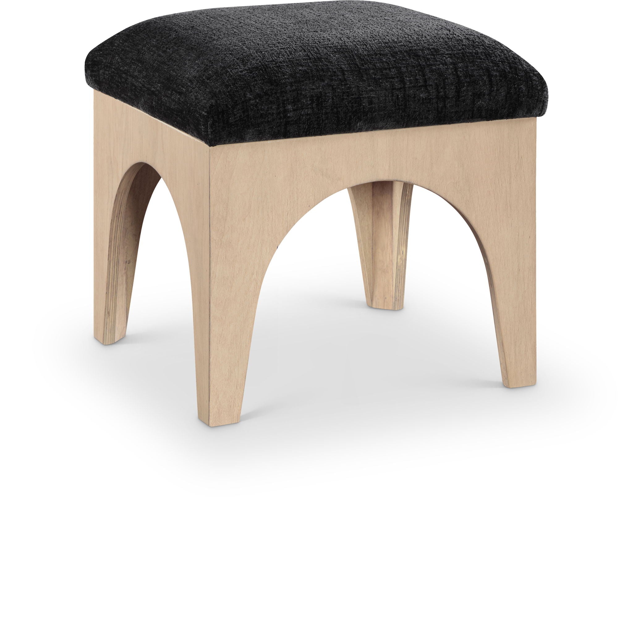 Lawson - Chenille Fabric Ottoman - Natural Base - Urban Living Furniture (Los Angeles, CA)