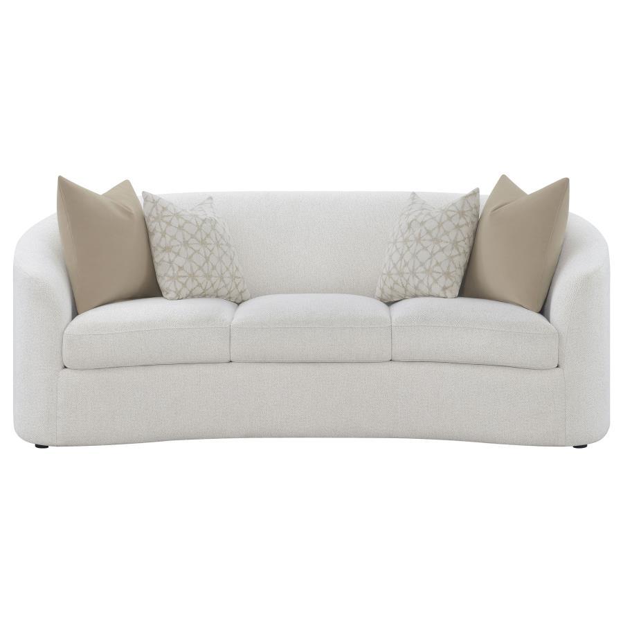 Rainn - Boucle Upholstered Sloped Arm Sofa - Latte - Urban Living Furniture (Los Angeles, CA)