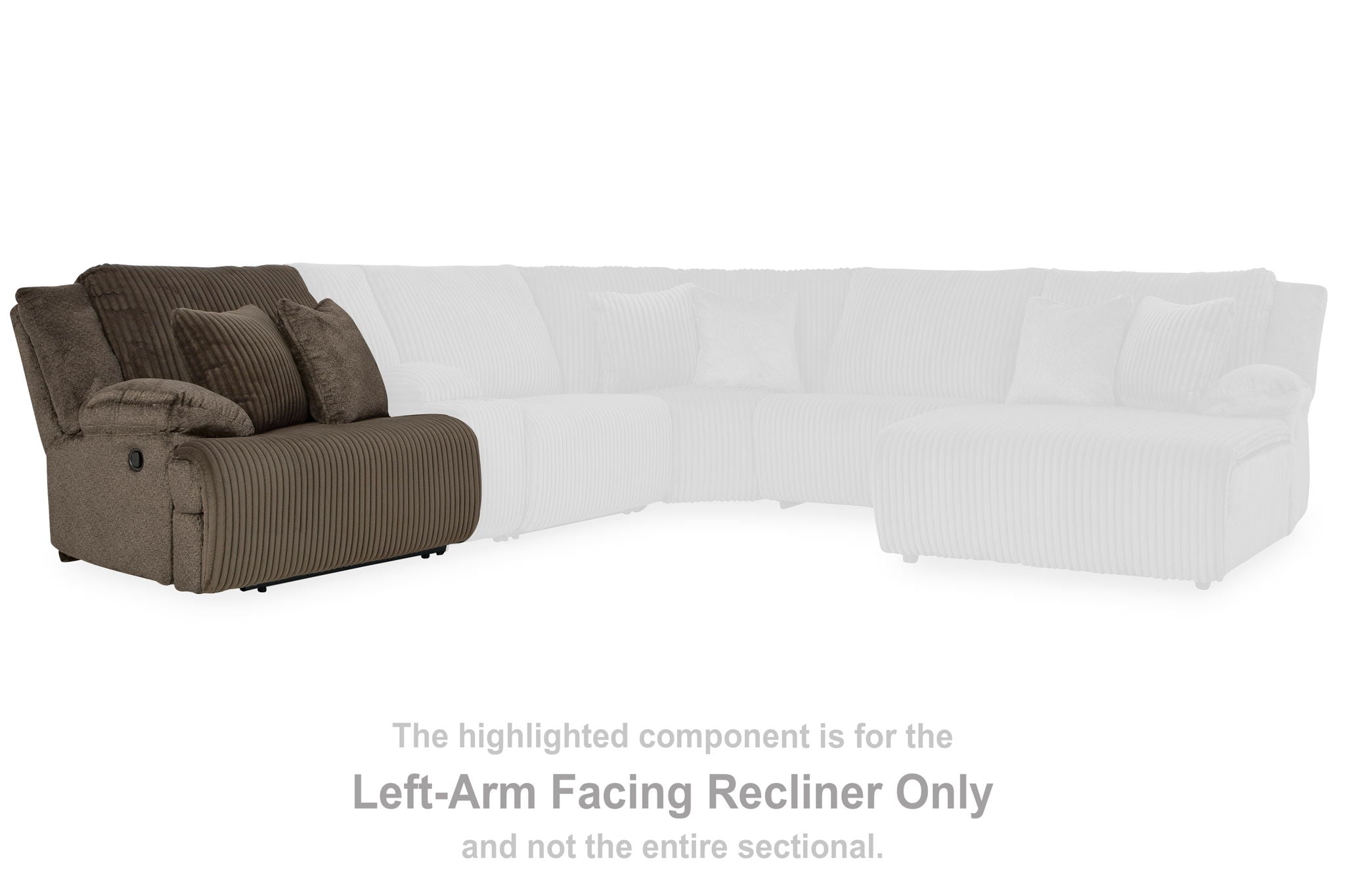 Top Tier - Chocolate - Laf Zero Wall Recliner - Urban Living Furniture (Los Angeles, CA)