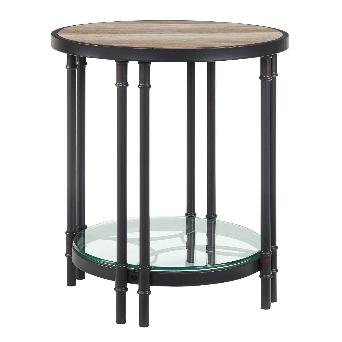 Brantley - End Table - Oak & Sandy Black - Urban Living Furniture (Los Angeles, CA)