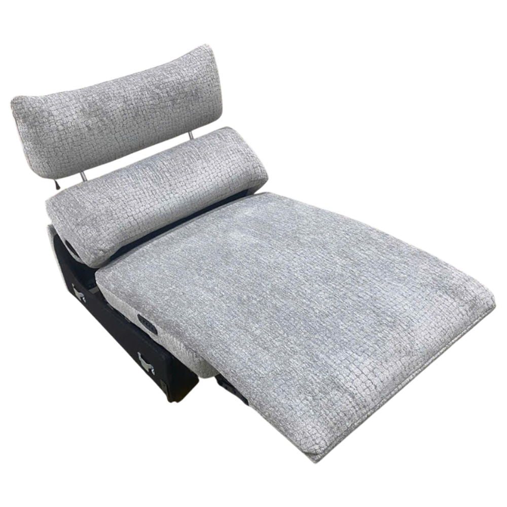 Fullar - Modular Power Motion Armless Recliner - Light Gary Chenille - Urban Living Furniture (Los Angeles, CA)