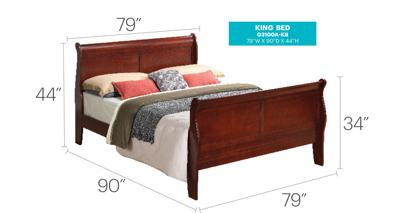 Panel Sleigh Bed - Urban Living Furniture (Los Angeles, CA)