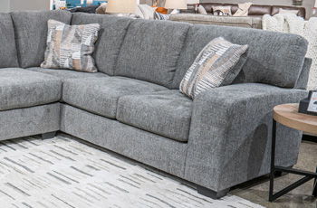 Clarington - RAF Sofa With Corner Wedge - Greystone