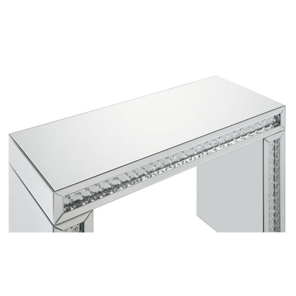 Nysa - 31" Vanity Desk - Mirrored & Faux Crystals - Urban Living Furniture (Los Angeles, CA)