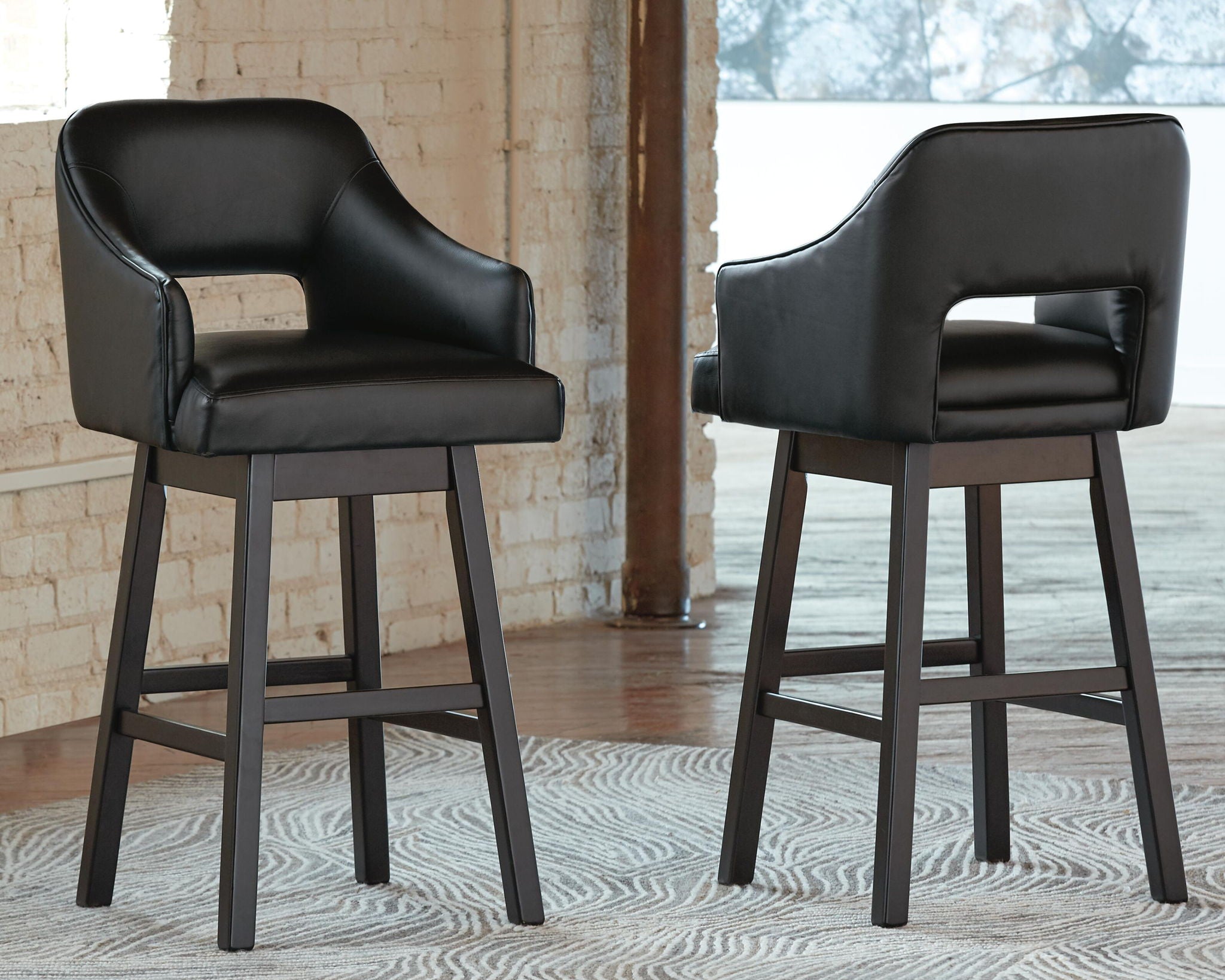 Tallenger - Upholstered Swivel Barstool (Set of 2) - Urban Living Furniture (Los Angeles, CA)
