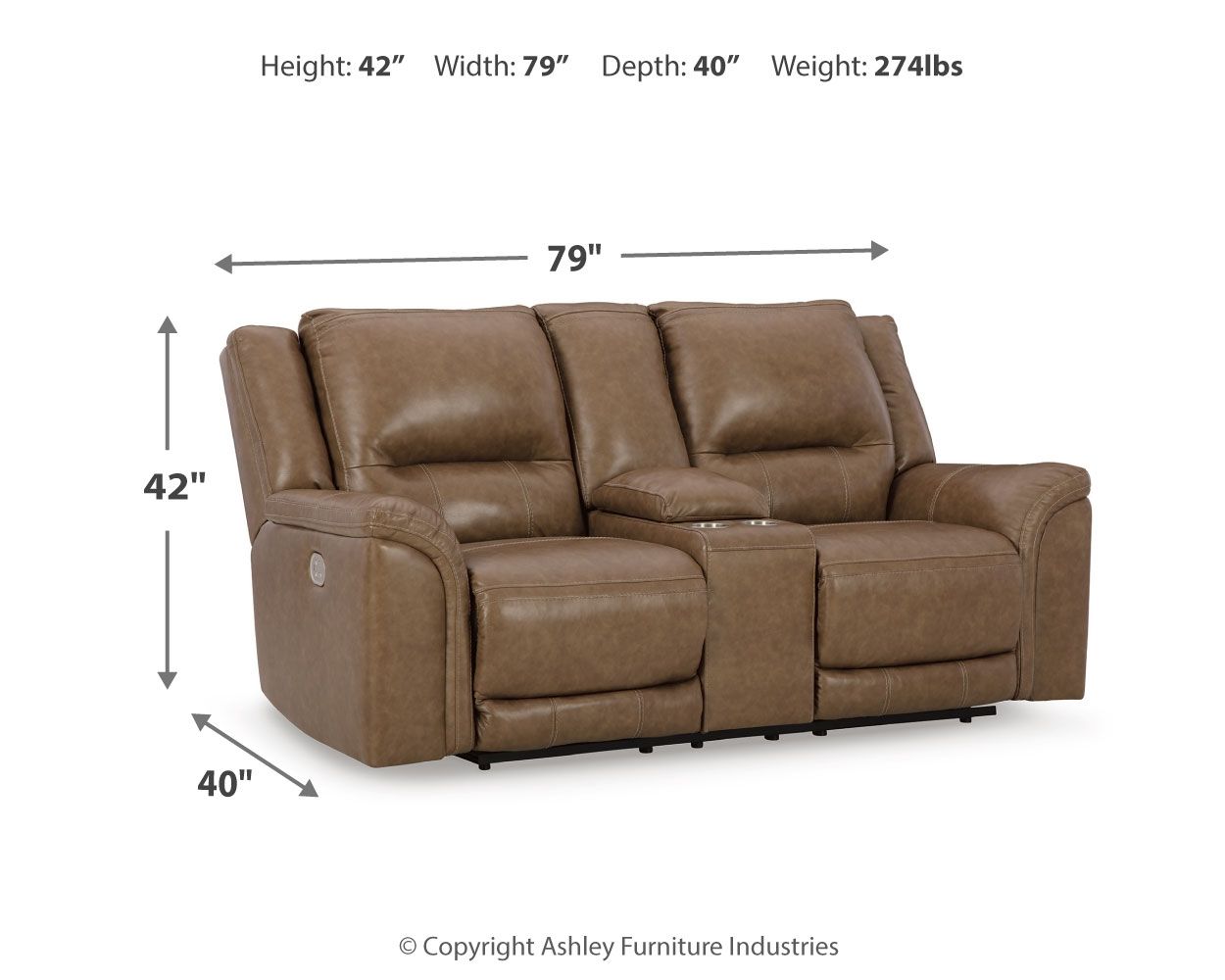 Trasimeno - Power Reclining Loveseat With Console - Urban Living Furniture (Los Angeles, CA)