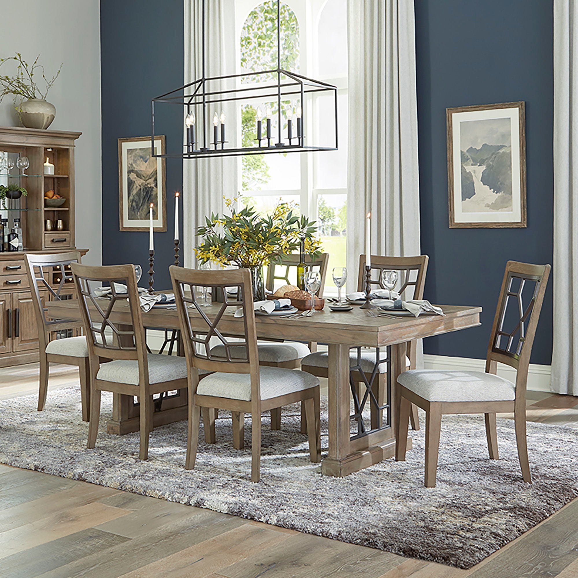 Sundance Dining - Grid Dining Chair (Set of 2) - Sandstone - Urban Living Furniture (Los Angeles, CA)