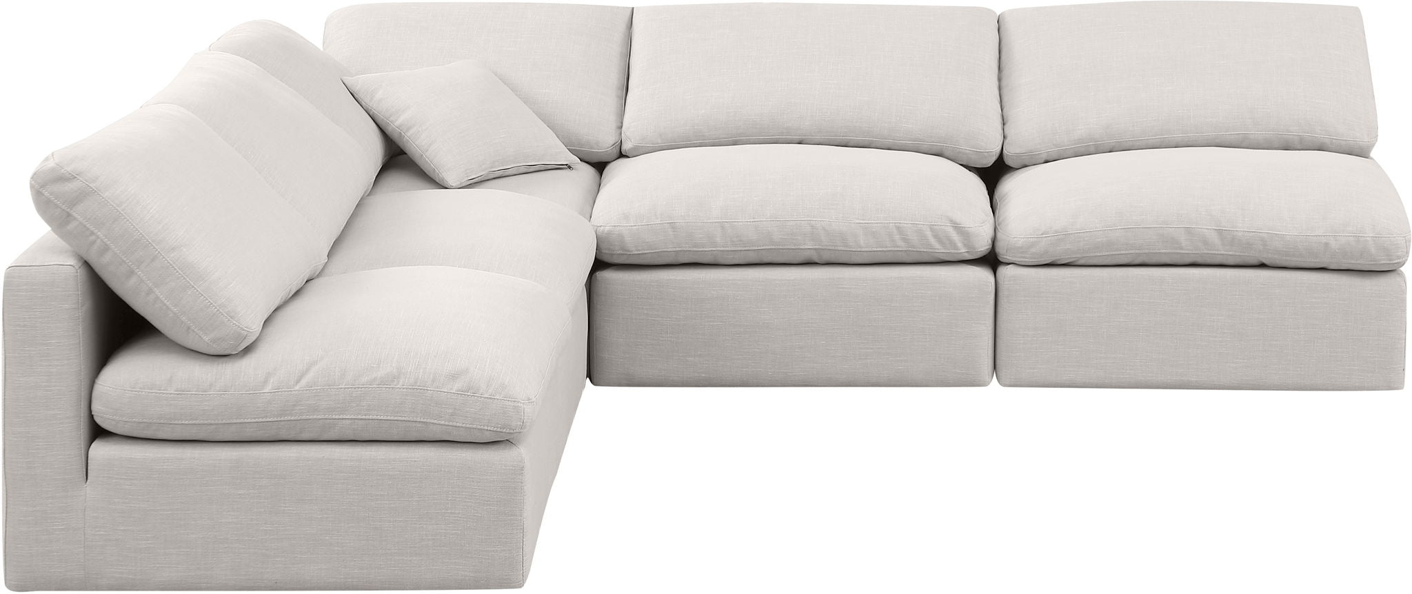Indulge - Linen 5 Piece Modular Corner Armless Sectional - Urban Living Furniture (Los Angeles, CA)