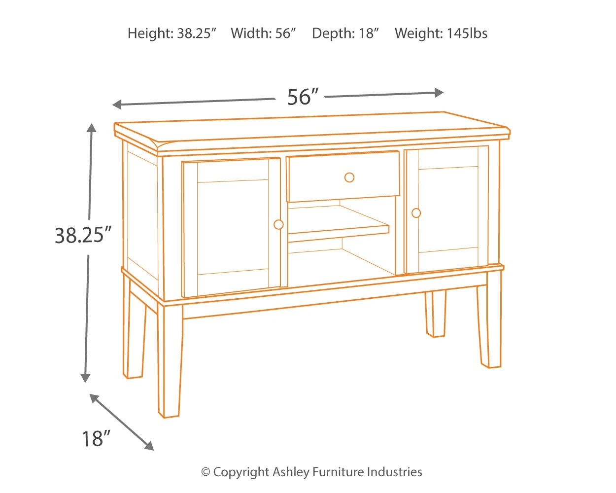 Haddigan - Dark Brown - Dining Room Server - Urban Living Furniture (Los Angeles, CA)