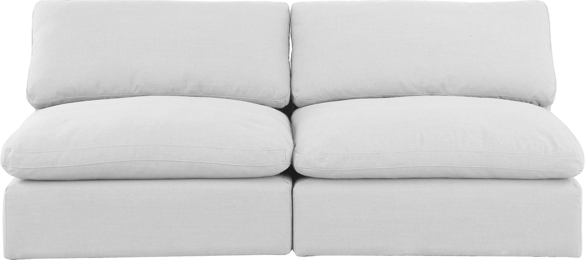 Comfy - Linen Modular Armless Sofa 2 Seats - Urban Living Furniture (Los Angeles, CA)