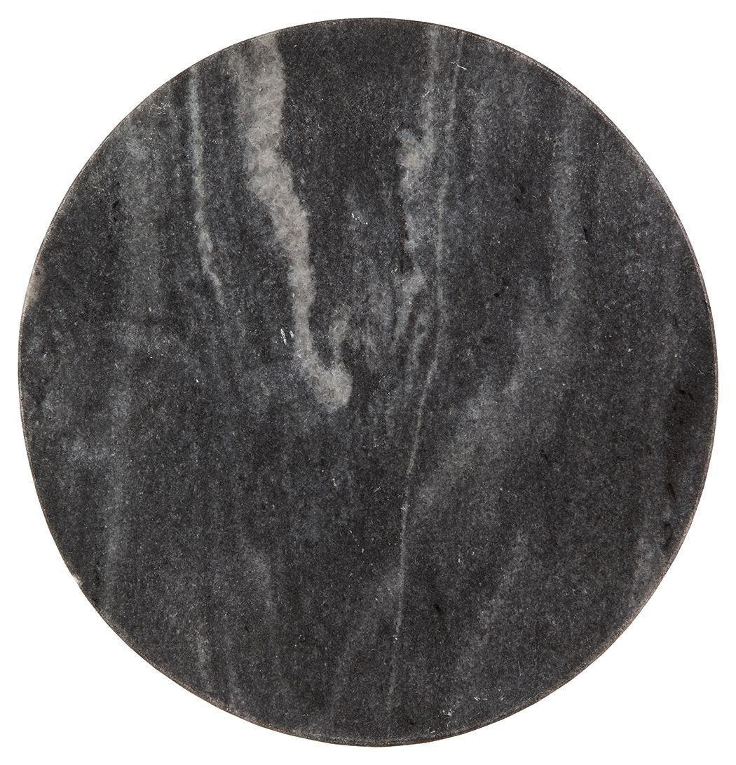 Caramont - Black / White / Gold Finish - Accent Table with White Base - Urban Living Furniture (Los Angeles, CA)