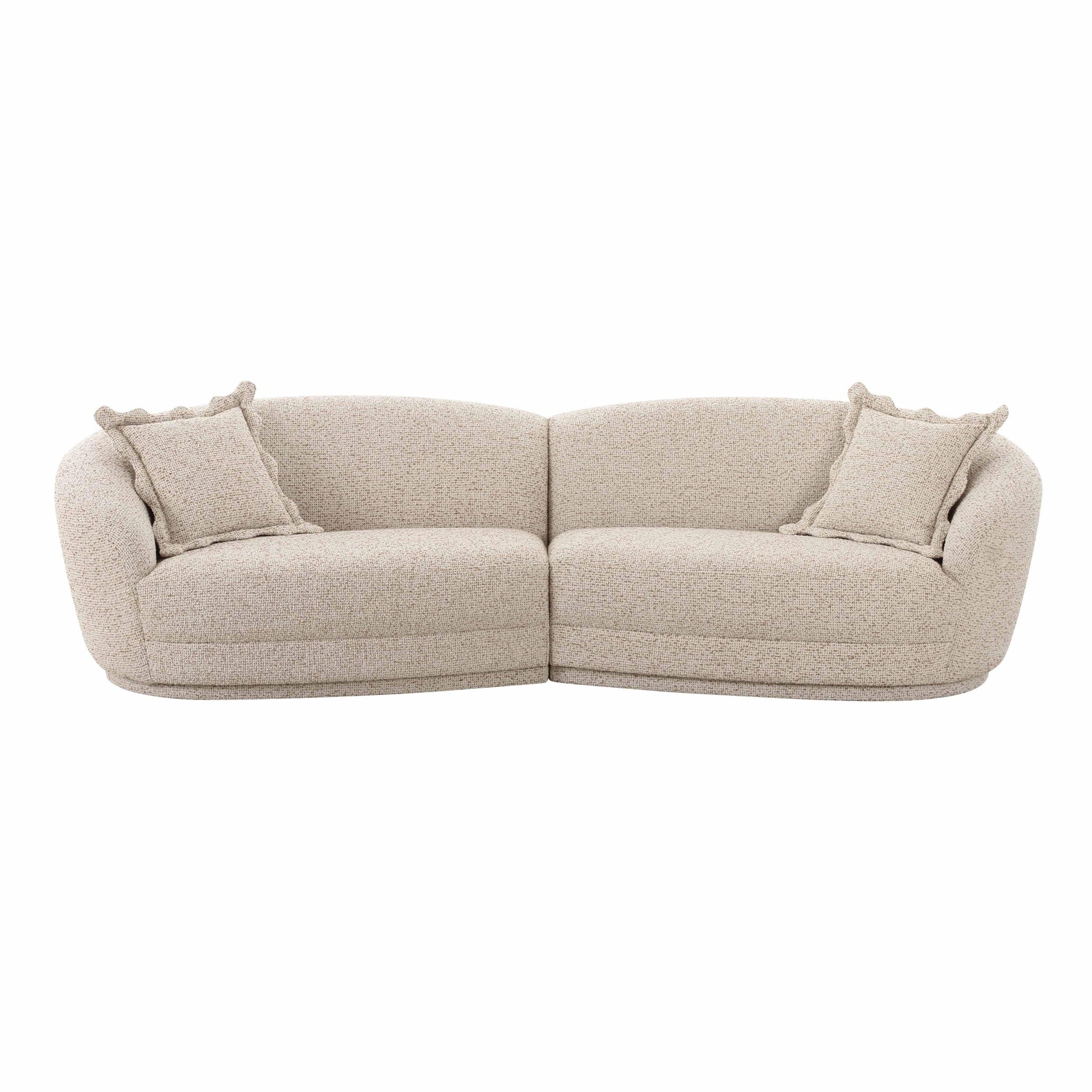 Marion - Textured Boucle Sectional - Two-Tone - Urban Living Furniture (Los Angeles, CA)