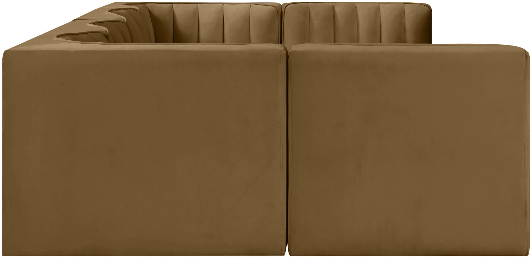 Rummi - Armless Velvet Performance Fabric Upholstered 6 Piece Modular Sectional - Urban Living Furniture (Los Angeles, CA)
