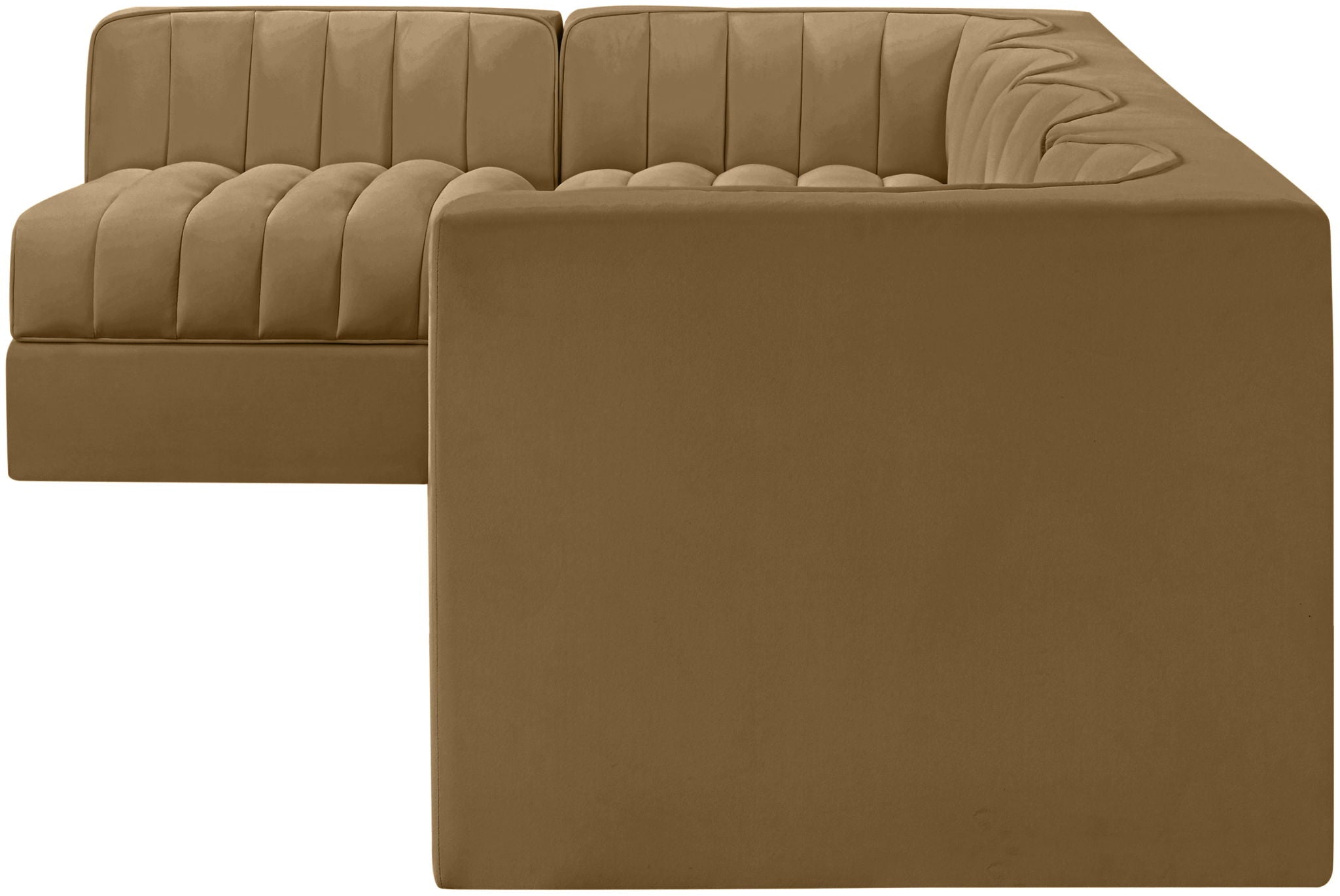 Rummi - Velvet Performance Fabric Upholstered 5 Piece Modular Sectional, L-Shaped (Right) - Urban Living Furniture (Los Angeles, CA)
