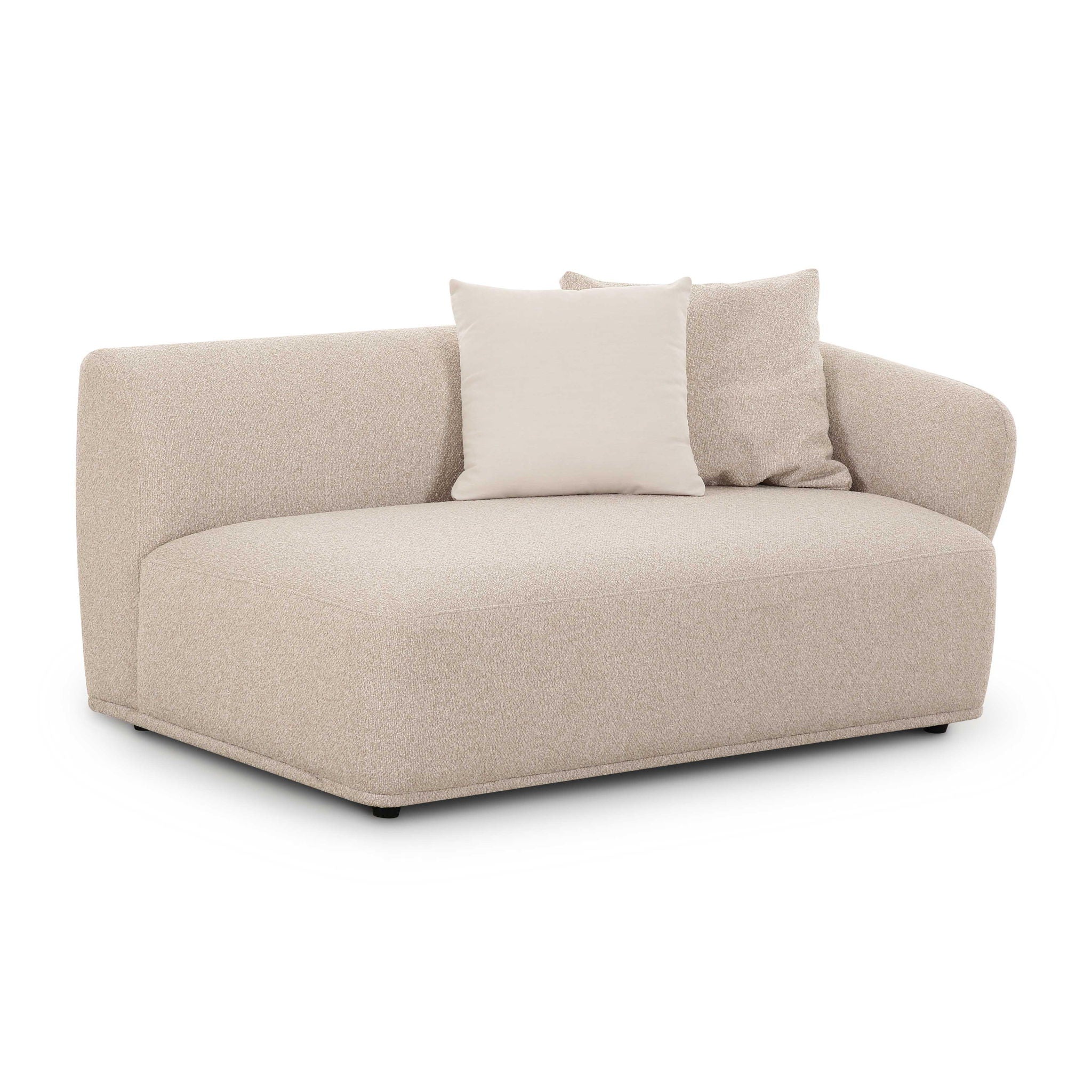 Sylvie - Right Arm 2-Seater Loveseat - Cream - Urban Living Furniture (Los Angeles, CA)
