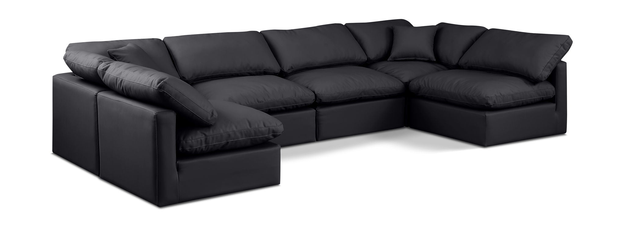Indulge - Faux Leather 6 Piece Modular U-Shaped Sectional - Urban Living Furniture (Los Angeles, CA)
