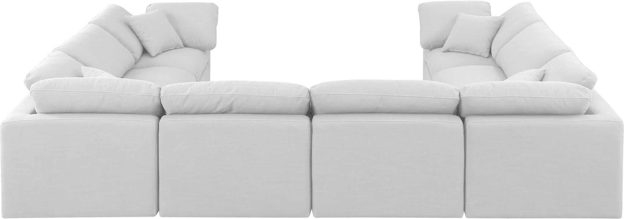 Indulge - Linen 8 Piece Modular Sectional - White - Urban Living Furniture (Los Angeles, CA)