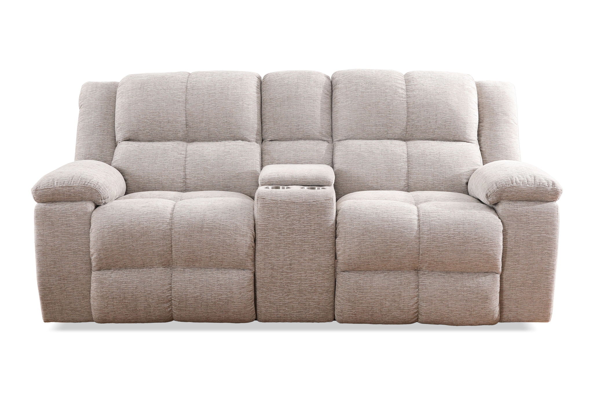 Buster - Reclining Console Loveseat - Opal Taupe - Urban Living Furniture (Los Angeles, CA)