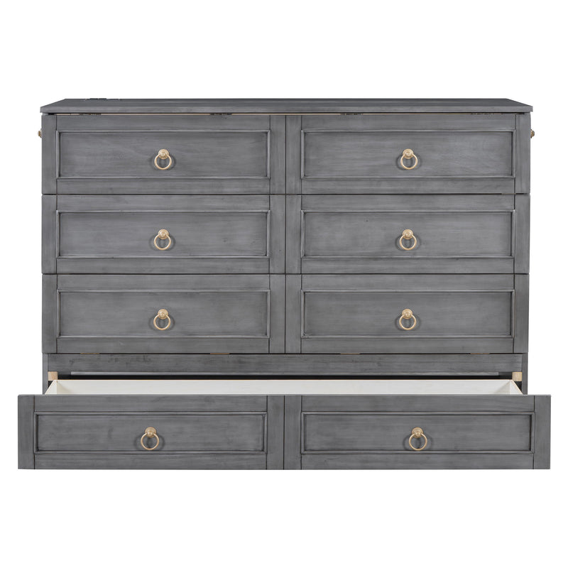 Murphy Bed With Large Drawers And Stylish Design
