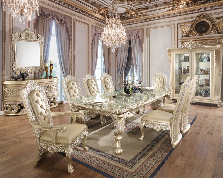 Vatican - Curio - Champagne Silver Finish - Urban Living Furniture (Los Angeles, CA)