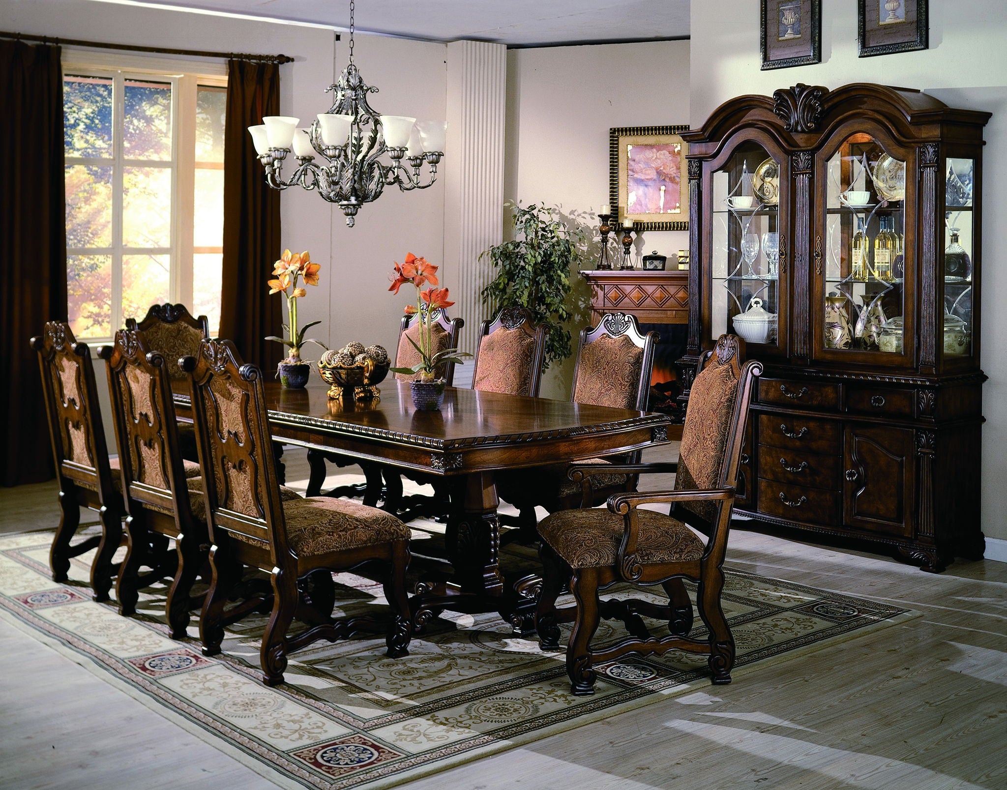 Neo Renaissance - Dining Room Set - Cherry - Urban Living Furniture (Los Angeles, CA)