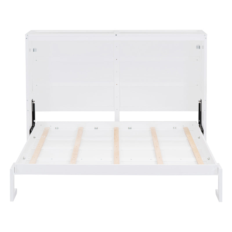 Queen Size, Murphy Wall Bed - White