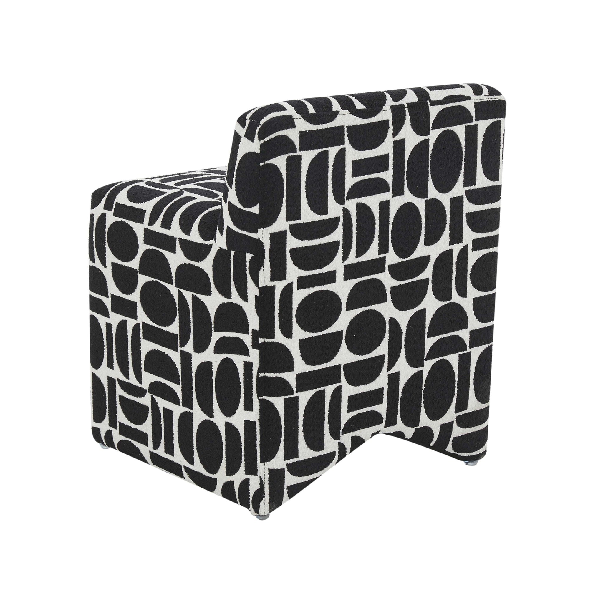 Pippa - Geometric Jacquard Weave Stool - Urban Living Furniture (Los Angeles, CA)